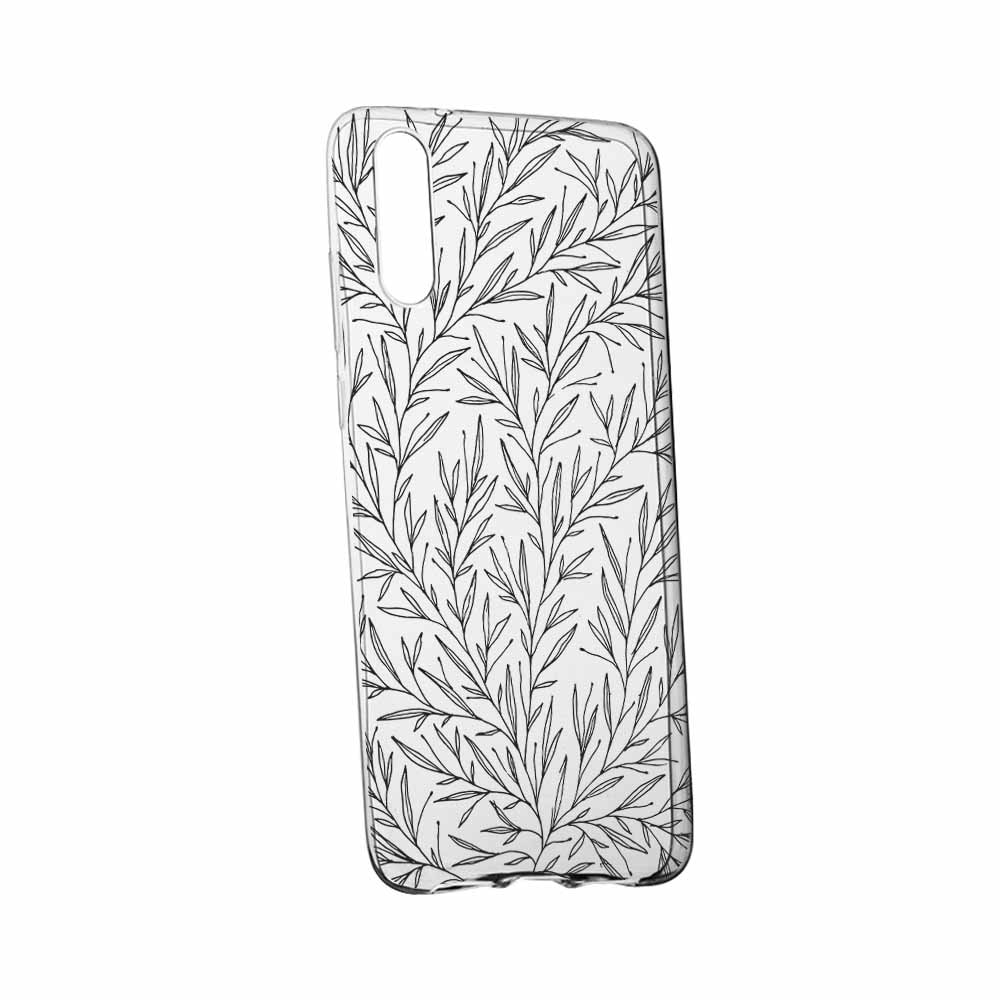 Husa Silicon, Transparent, Slim, Level Patern, Huawei P20 Plus