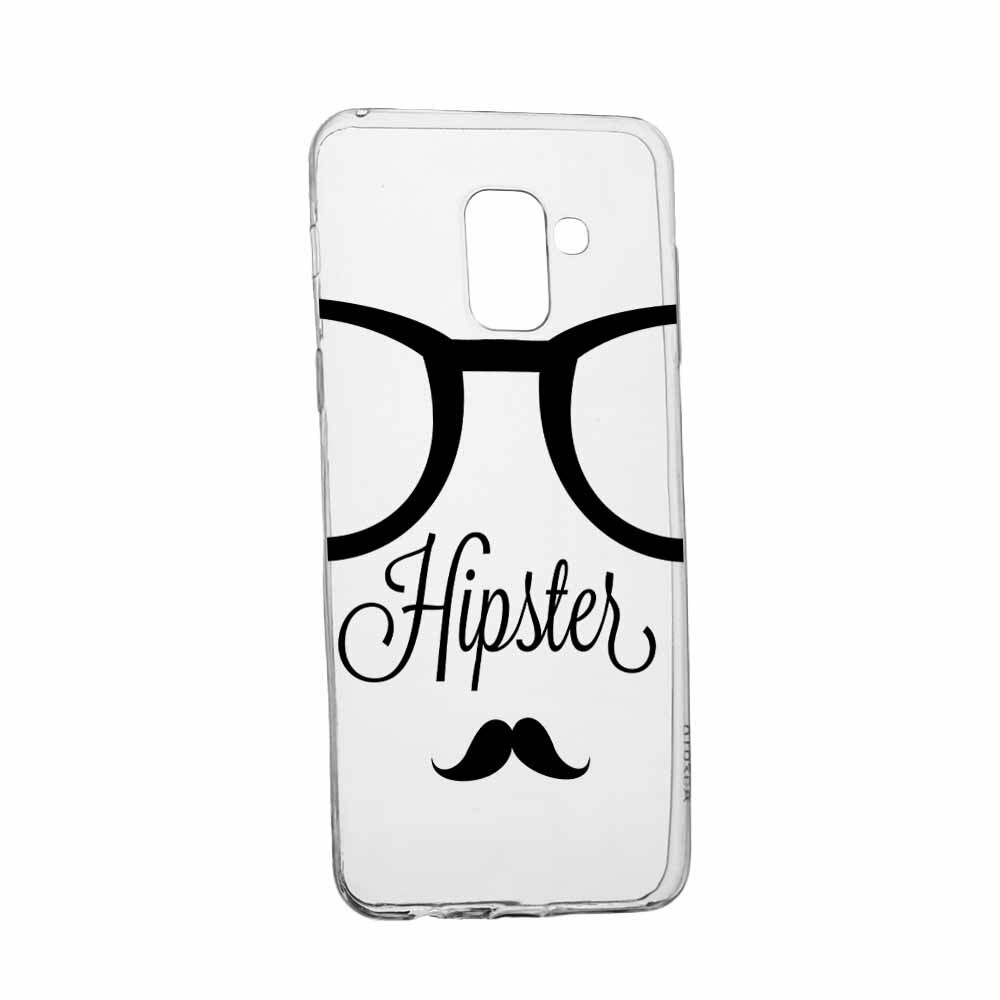 Husa Silicon, Transparent, Slim, Hipster, Samsung Galaxy A8 2018 / A5 2018
