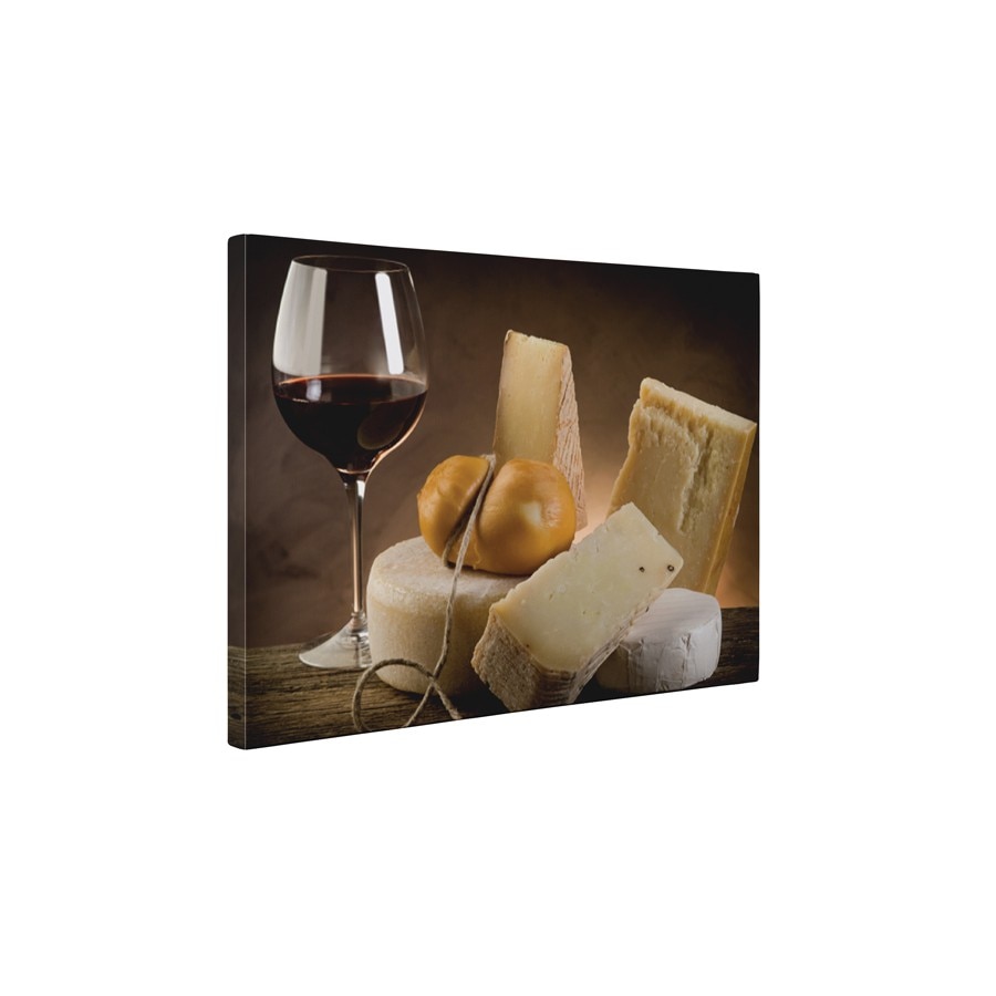 Degustarea vinului - Tablou Canvas - 90x120 cm