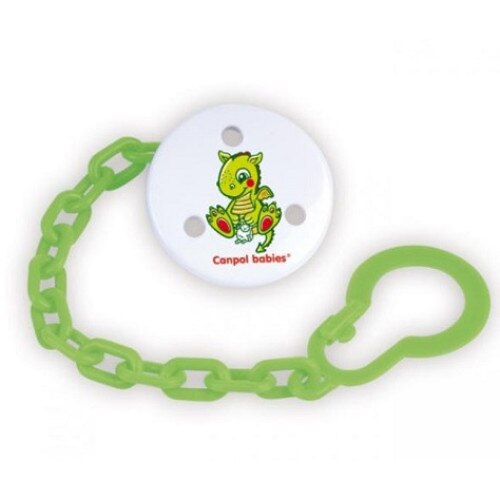 Lant pentru suzeta, dragon, verde