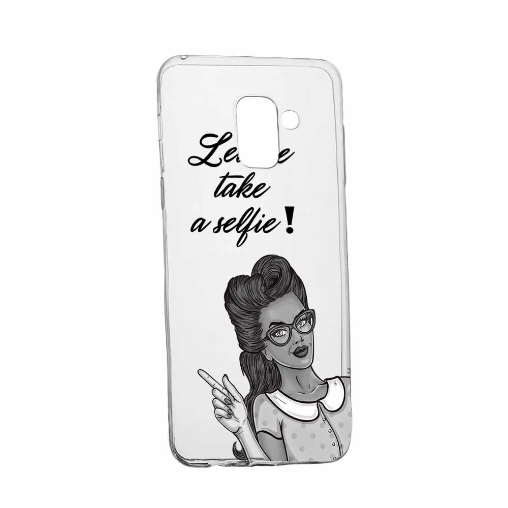 Husa Silicon, Transparent, Slim, Selfie, Samsung Galaxy A8 2018 Plus