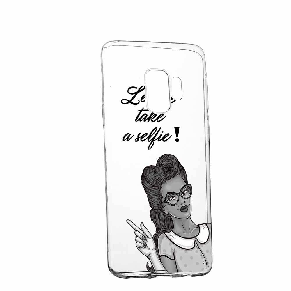 Husa Silicon, Transparent, Slim, Selfie, Samsung Galaxy S9