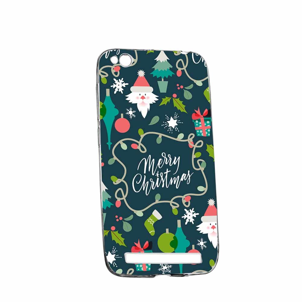 Husa Silicon, Transparent, Slim, Christmas Pattern, Xiaomi Redmi 4A