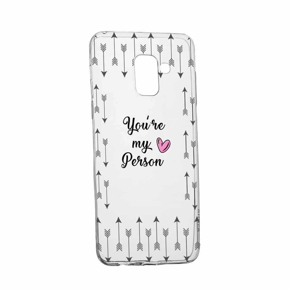 Husa Silicon, Transparent, Slim, My Person, Samsung Galaxy A8 2018 / A5 2018