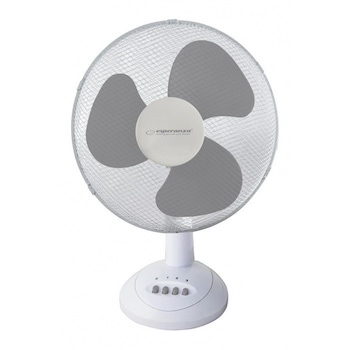 Ventilator pentru masa 40W, 3 viteze, diametru 30 cm, rotire 90 grade, Esperanza Ventilator pentru masa 40W, 3 viteze, diametru 30 cm, rotire 90 grade, Esperanza