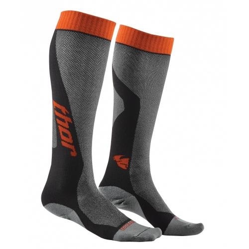 Sosete Thor Mx Cool culoare gri/portocaliu marime 39/42