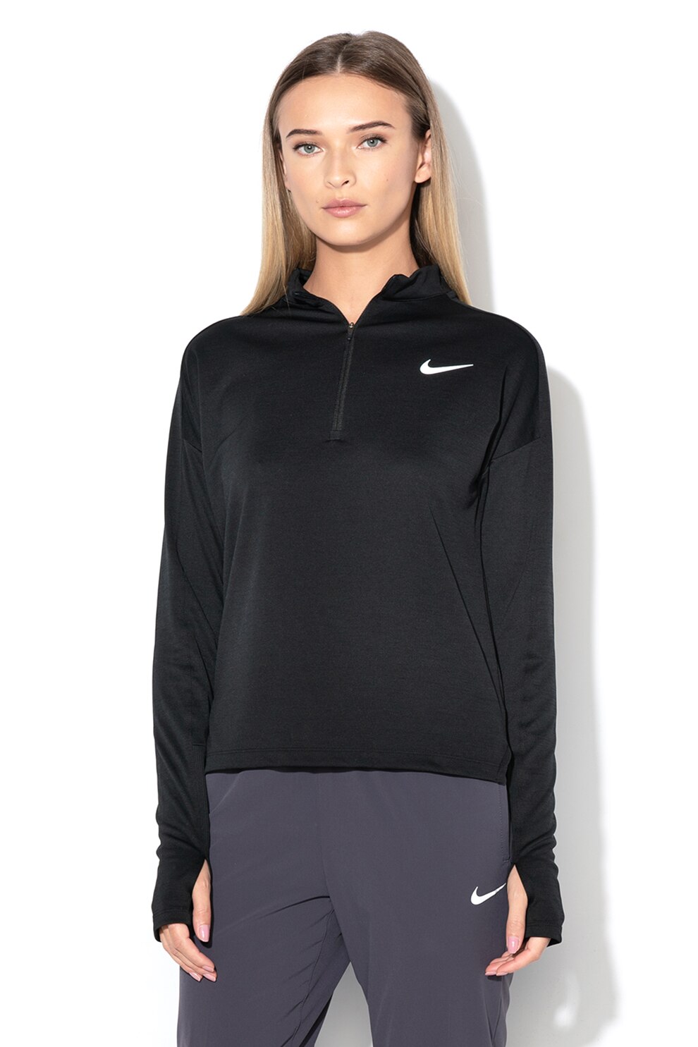 Nike, Pacer DRI-FIT futófelső, Fekete, S