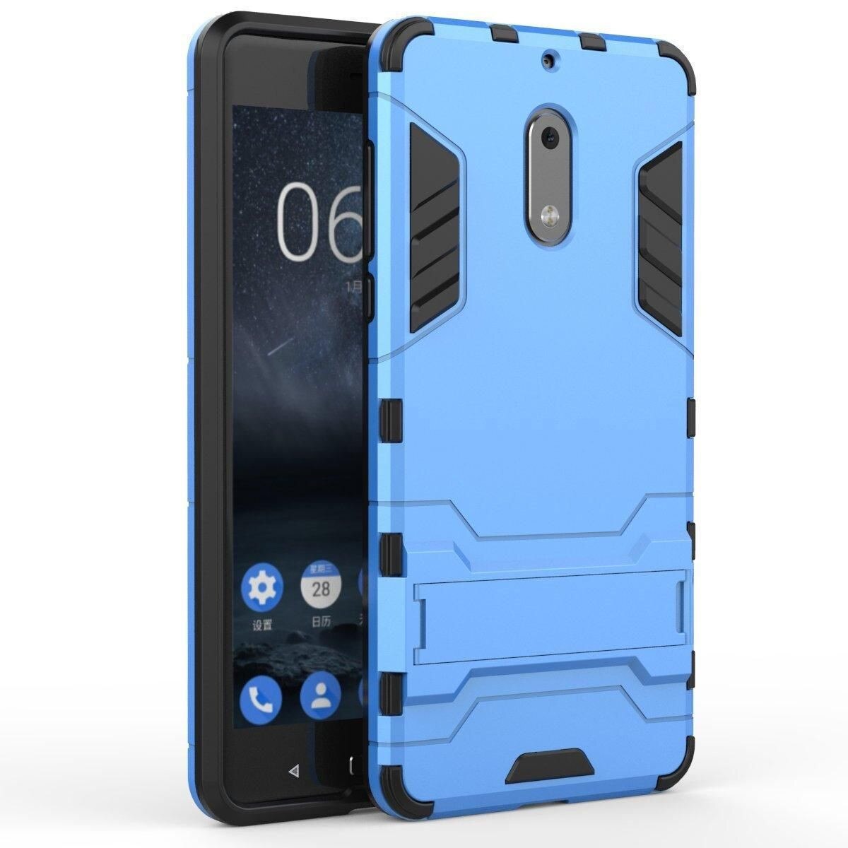 Husa Nokia 6 Slim Armour Hybrid - albastru