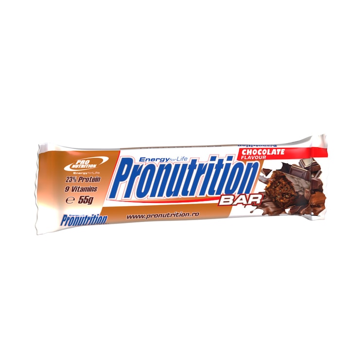 Baton proteic Pro nutrition Bar ciocolata, 55g