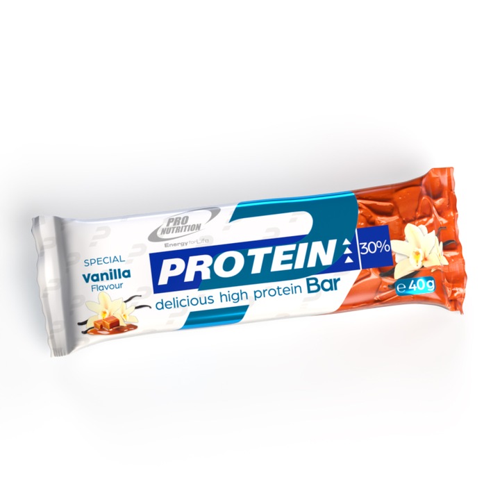 Baton proteic Protein Bar vanilie-caramel, 40g