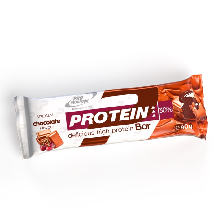 Baton proteic Protein Bar ciocolata-visine, 40g