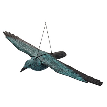 Cioara din plastic sperietoare de pasari 80 x 47 x h 9 cm Cioara din plastic sperietoare de pasari 80 x 47 x h 9 cm