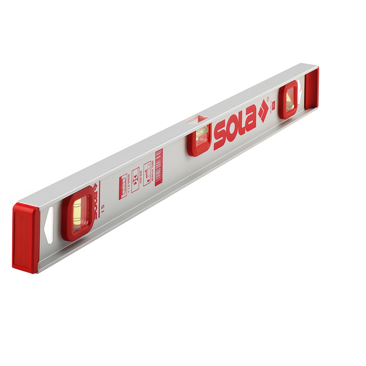 Nivela aluminiu profil I SOLA, I5 80 cm, precizie 1mm/m, 3 bule FOCUS, Made in AUSTRIA