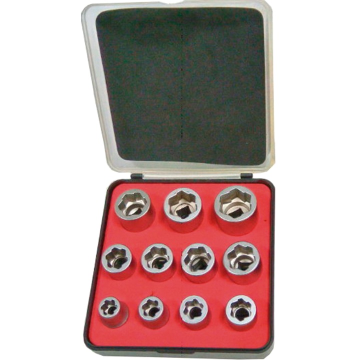 Trusa cu tubulare pentru suruburi uzate si suruburi antifurt