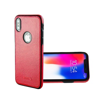 Husa iPhone XS Max, protectie slim, antisoc, Leather, Rosu Husa iPhone XS Max, protectie slim, antisoc, Leather, Rosu