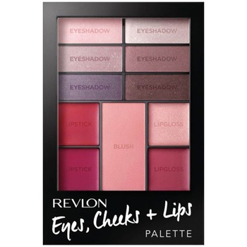 Paleta Completa Pentru Machiaj Revlon Eyes, Cheeks + Lips 300 Berry In Love, 12 gr Paleta Completa Pentru Machiaj Revlon Eyes, Cheeks + Lips 300 Berry In Love, 12 gr