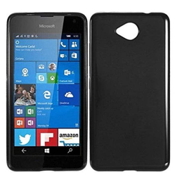 Силиконов гръб Omni Extra за Nokia Lumia 650, Черен
