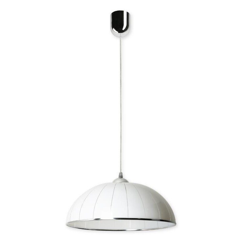 Lampa suspendata Anja B, Lampex, PVC, Argintiu/Gri