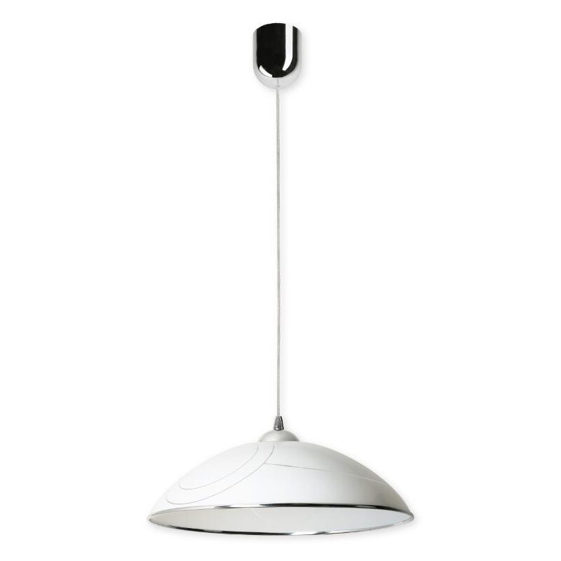 Lampa suspendata Alice B, Lampex, PVC, Alb