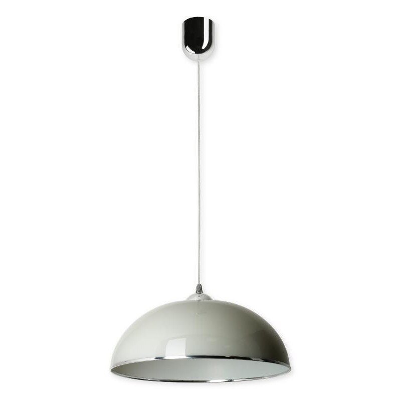 Lampa suspendata Anja D, Lampex, PVC, Argintiu/Gri