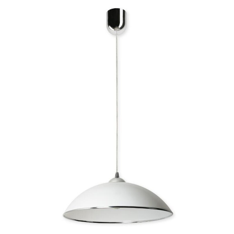 Lampa suspendata Alice A, Lampex, PVC, Argintiu/Gri