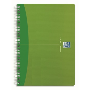 Caiet de birou cu spira Oxford My Colors, Coperta PP verde, Matematica, 90 file, A4 Caiet de birou cu spira Oxford My Colors, Coperta PP verde, Matematica, 90 file, A4
