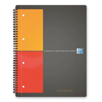 Caiet de birou cu spira Oxford Activebook, Coperta PP, Matematica, 80 file, A4+ Caiet de birou cu spira Oxford Activebook, Coperta PP, Matematica, 80 file, A4+