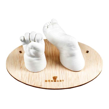 Kit mulaj bebelusi, figurina 3D tip manuta si piciorus, 0-2 ani, MemoArt Kit mulaj bebelusi, figurina 3D tip manuta si piciorus, 0-2 ani, MemoArt