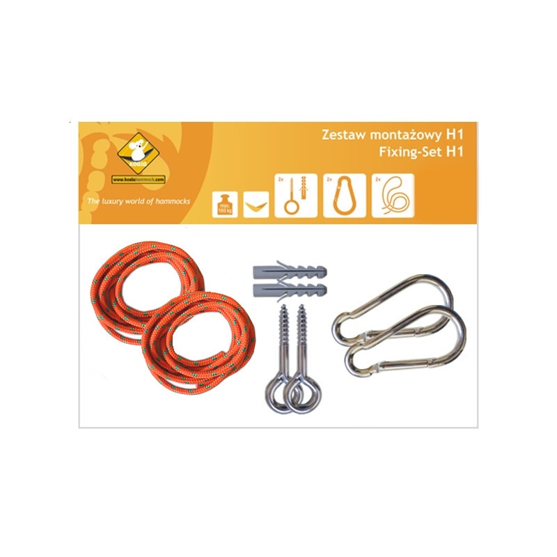 Set accesorii de montare hamace Koala, H1, Portocaliu