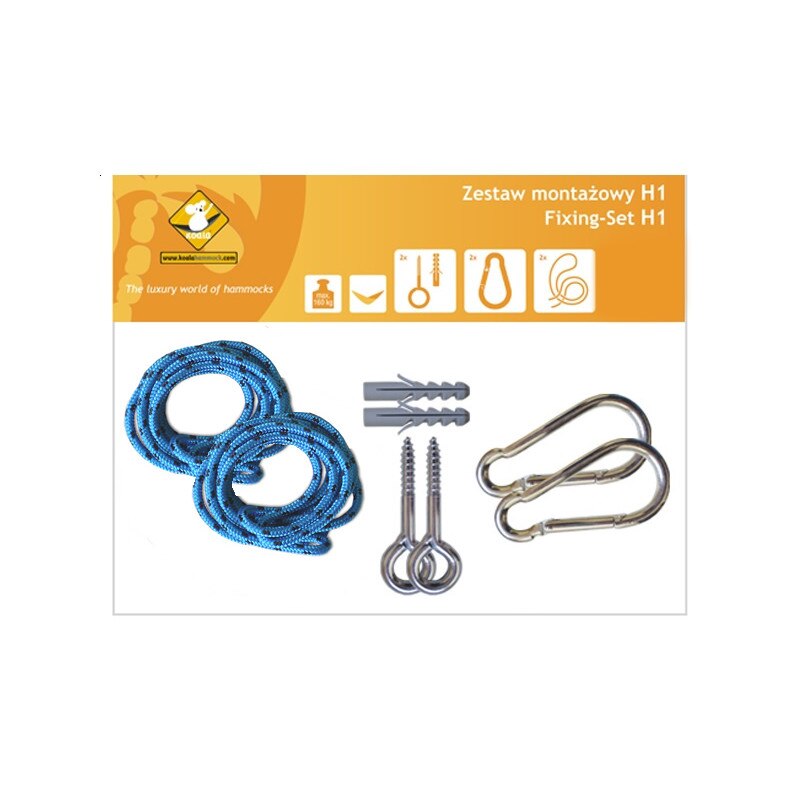 Set accesorii de montare hamace Koala, H1, Albastru