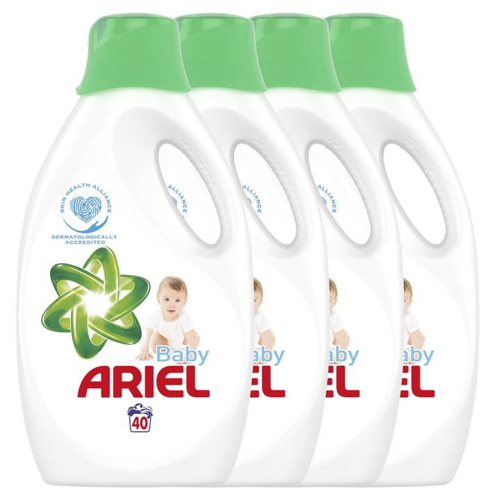 Ariel Baby folyékony mosószer, 4x2.2 L, 160 mosás