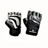 Manusi Fitness Easy-Grip cu Piele Naturala pentru Weightlifting, Kettlebell, Crossfit, Negru/gri, XL