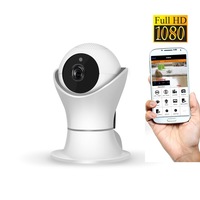 Set Baby Monitor Wireless BabyToy™ AR22 pro , Monitorizare Video Audio Bebelusi , Vedere Nocturna, Sunet Bidirectional, Functie Push To Talk, Rotire Automata, Full HD 2MP 1920*1080, Senzor Miscare, Alb + sticker "bebe supravegheat"