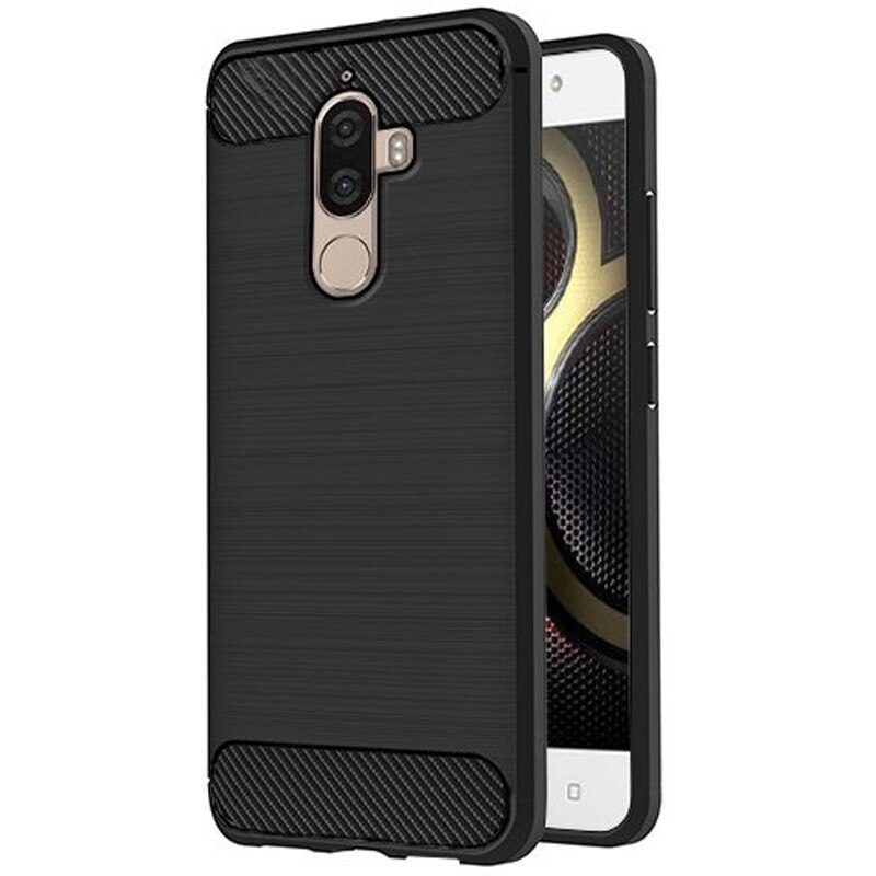 Husa de protectie slim carbon pentru Lenovo K8 Note, Negru