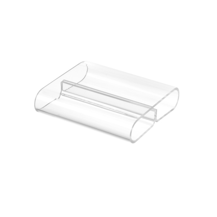 Suport pentru meniu, set 6 bucati, 80x72x(H)20 mm, plexiglas transparent, Hendi