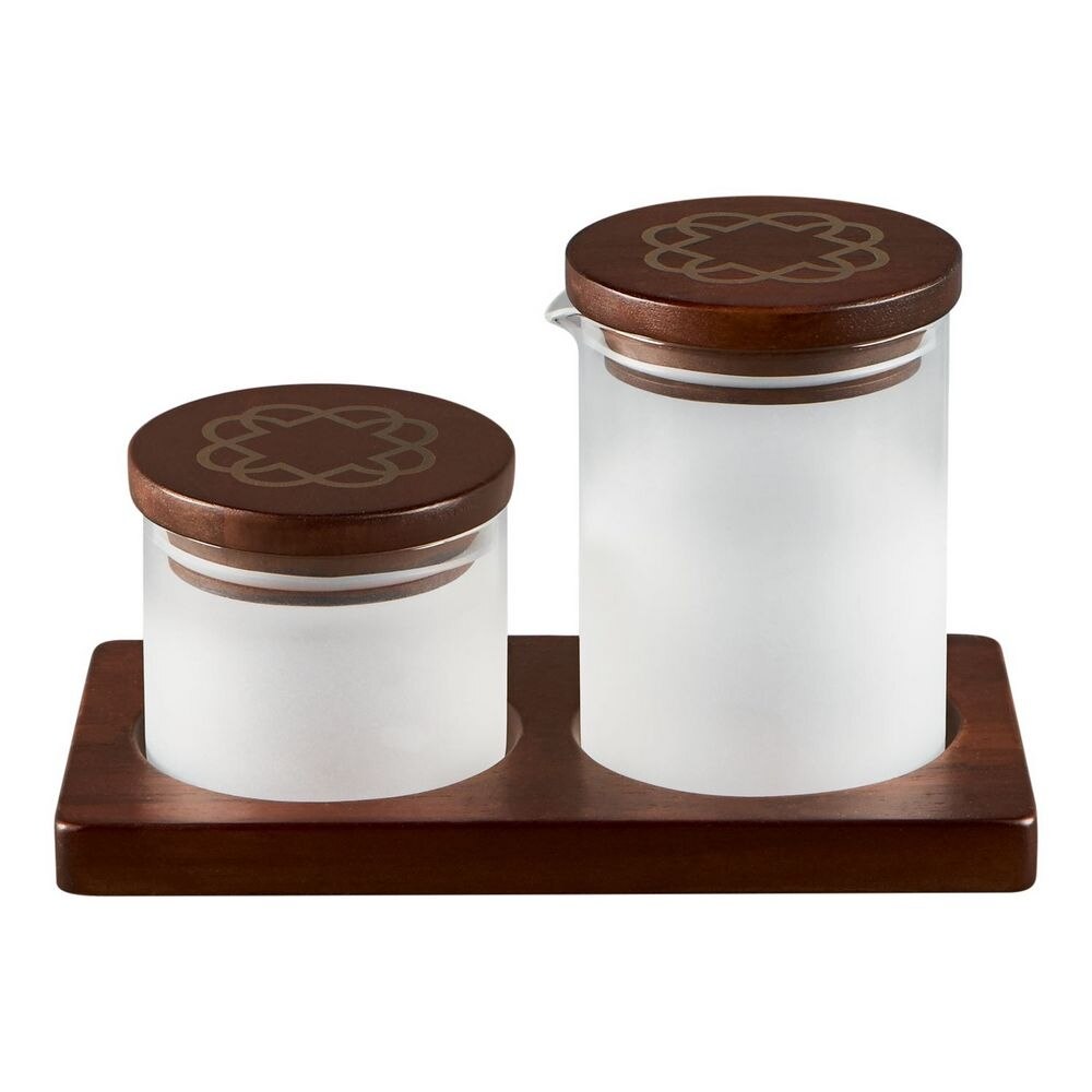 Set tava si doua recipiente pentru zahar si lapte, Market Street New York