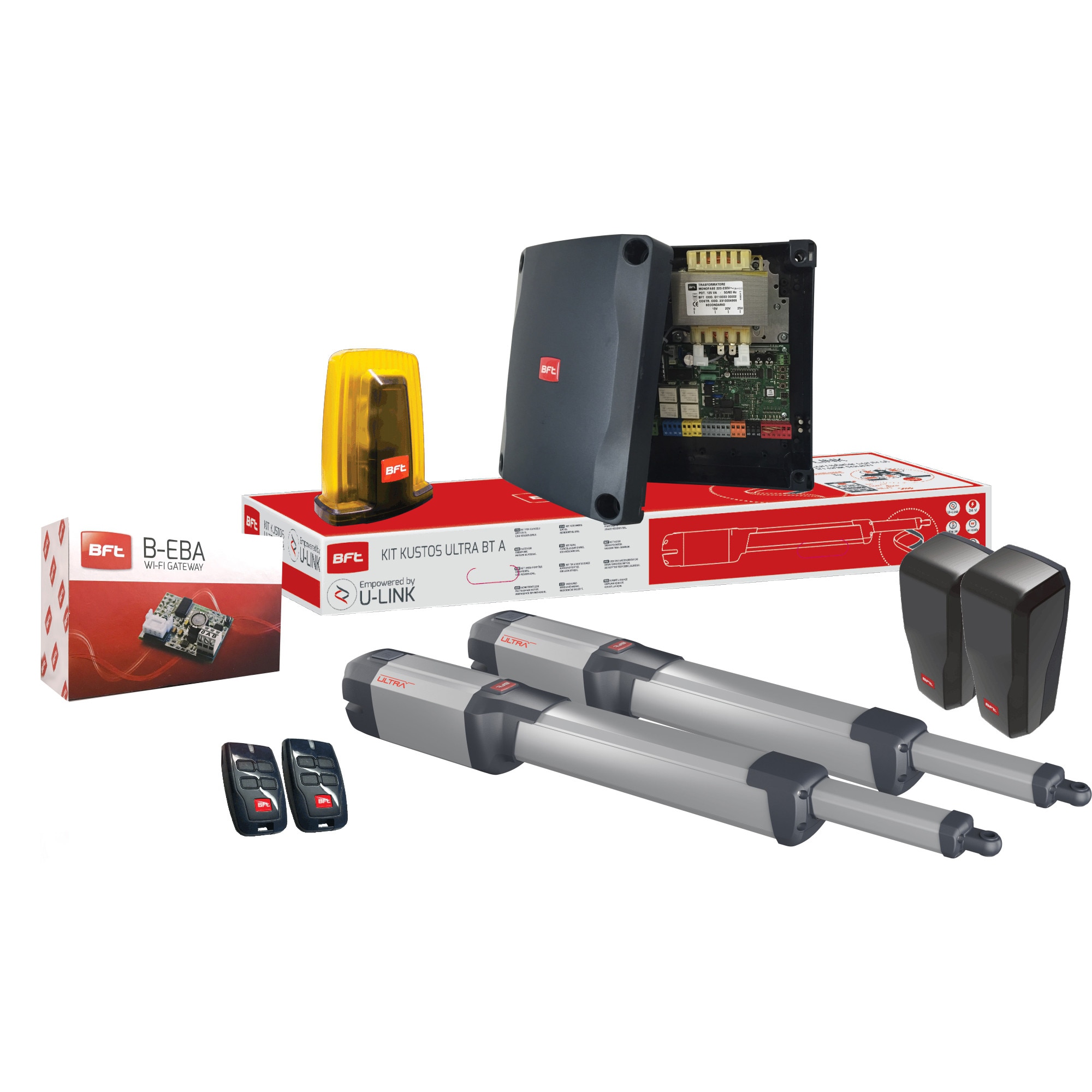 Kit automatizare poarta batanta Kustos Ultra BT A 25 Smartphone