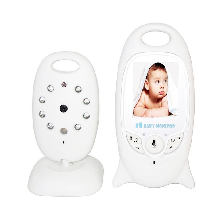 Система за наблюдение на бебета, аудио видео, безжична, нощен режим, температура, дисплей