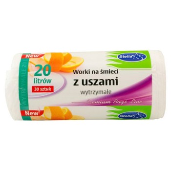 Saci menaj Stella Pack 20 L, 30 buc/ rola, Alb Saci menaj Stella Pack 20 L, 30 buc/ rola, Alb