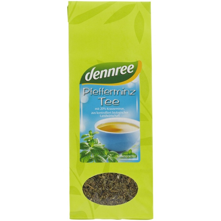 Ceai de menta bio, 40g, Dennree