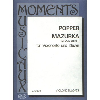 Popper, David: Mazurka M-23 Op. 51 Popper, David: Mazurka M-23 Op. 51