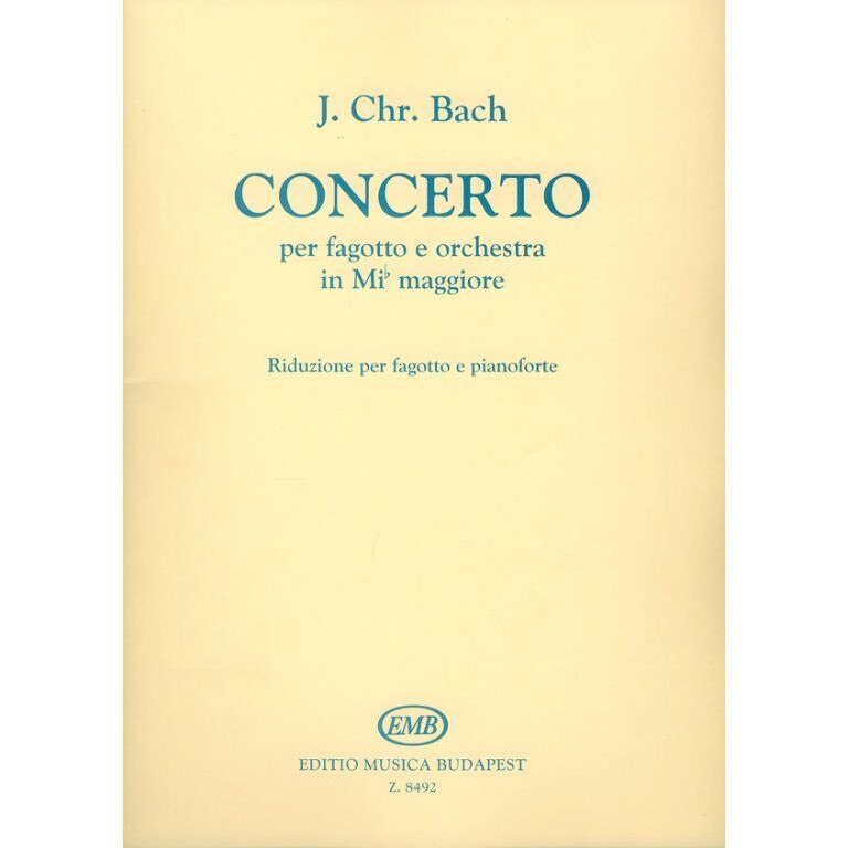 Bach, Johann Christian: Concerto in E flat major for bassoon and orchestra