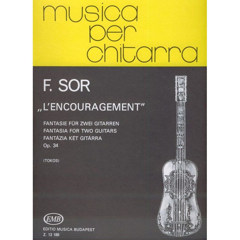 Sor, Fernando: L'encouragement Fantasia for two guitars Op. 34