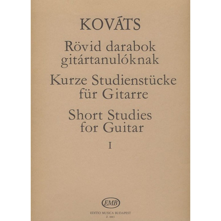 Kováts Barna: Short Studies for guitar 1