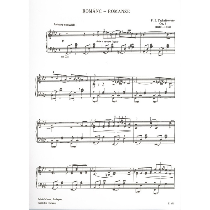 Tchaikovsky, Pyotr Ilyich: Romance Op. 5