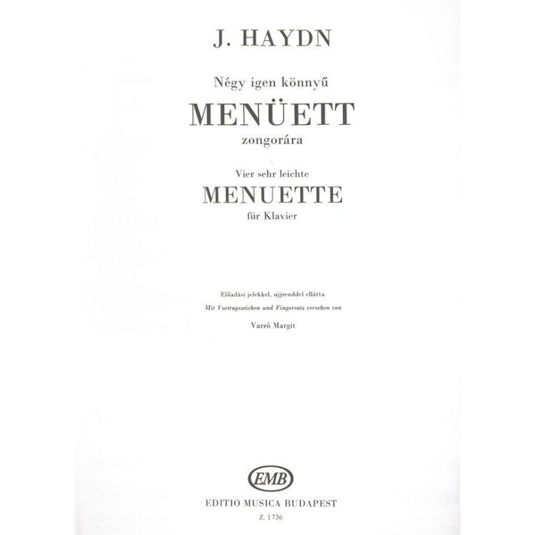 Haydn, Joseph: Four Very Easy Minuets