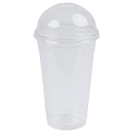 Set Pahar Capac Bombat Cu Orificiu Frappe 500 650ml 100buc Set Emag Ro