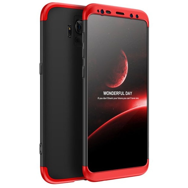 Husa de protectie GKK 360 pentru Samsung Galaxy S9, Negru/Rosu
