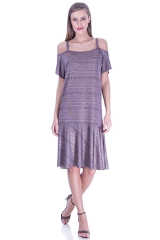 Rochie aramie tricot imprimat Liza Panait I-138E Rochie aramie tricot imprimat Liza Panait I-138E