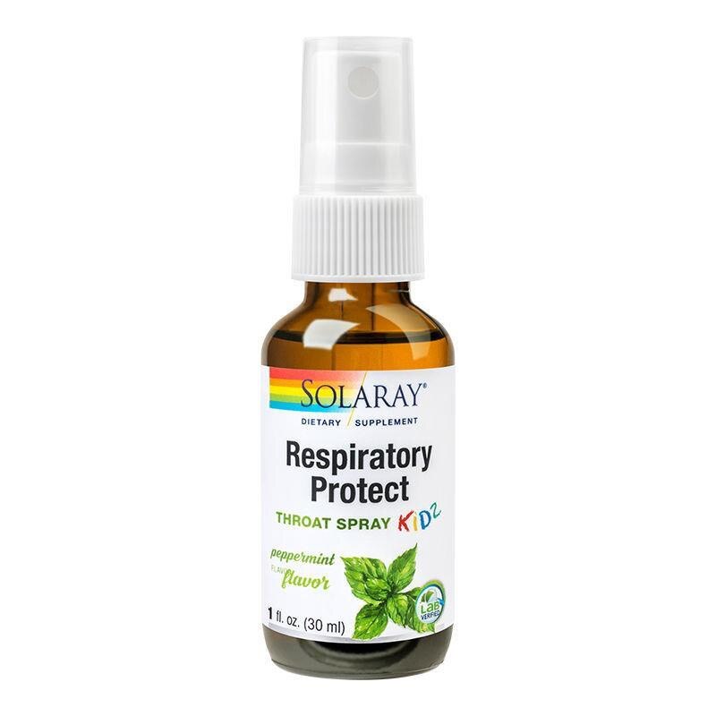 Respiratory Protect Throat Spray Kids Solaray 30ml Secom